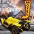 TELA MOTEL SIGNED LED CARRO AMARELO 80 X 80 X 4,5 CM - Imagem 1