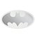 ESPELHO DC BATMAN LOGO OVAL 80 X 45 CM - Imagem 1