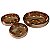 CJ. DE CENTRO DE MESA DE VIDRO BRONZE - 3PS - Imagem 1