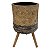 CACHEPOTS DE CIMENTO COM BASE DE MADEIRA - Imagem 1