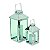 CONJUNTO DE LANTERNAS DECORATIVAS DE METAL CROMADO - Imagem 1