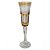 CONJ. DE TACAS DE CHAMPAGNE DE VIDRO AMBAR  6 PCS D6CM X 24C - Imagem 1