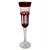CONJ. DE TACAS DE CHAMPAGNE DE VIDRO VERMELHO  6 PCS D6CM X - Imagem 1