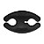 ORGANIZADOR PLASTICO DE FIOS BOBINO PRETO PEQ 5,5 X 3,5 CM - Imagem 1