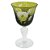CJ DE TACAS DE VINHO VERDE 6 PCS 12CM X 12CM  X 17CM - Imagem 1