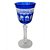 CONJ. DE TACAS DE CHAMPAGNE DE VIDRO AZUL  6 PCS D9CM X - Imagem 1
