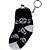 SY100676AS - CHAVEIRO E PORTA MOEDAS SOCKS SKULL PRETA - Imagem 1