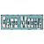PLACAS FERRO BIG LETTERS CAFE MOCHA VERDE 60 X 4,5 X 20 CM - Imagem 1