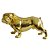 ESCULTURA POLIRESINA BULLDOG ALERT DOURADO 40 X 19,5 X 22 CM - Imagem 1