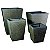 CJ. DE CACHEPOTS DE FIBER CLAY - 4 PCS - Imagem 1