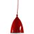 LUMINARIA METAL BISHOP VERMELHO DIAM 22 CM - Imagem 1
