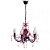 CANDELABRO PLASTICO 5 BRACOS ROSA CLARO 46 X 46 X 45 CM - Imagem 1