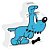 COFRE CERAMICA TM BIDU ATTACK AZUL - Imagem 1