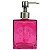 PORTA SABONETE LIQUIDO VIDRO PURE SOAP PINK - Imagem 1