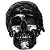 COFRE RESINA PIRATE SKULL PRATA 21,5 X 15 X 15 CM - Imagem 1
