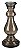 CASTICAL DE VIDRO PILLAR 40CM COR MARROM - Imagem 1