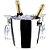 CHAMPANHEIRA COM SUPORTE PARA 6 TACAS EM ACO INOX 7,5L L32,5XP24,5XA24CM - Imagem 1