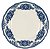 PRATO RASO ENGLISH BLUE EM PORCELANA 28CM - Imagem 1