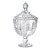 POTICHE VERSAILLES COM PE EM CRISTAL  D15,5XA28CM - Imagem 1