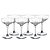 JOGO DE 4 TACAS PARA CHAMPANHE VINTAGE TIMELESS EM VIDRO 255ML A15CM - Imagem 1
