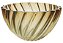 CENTRO DE MESA SCALLOP EM CRISTAL ECOLÓGICO 28CM AMBAR - Imagem 1