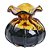MURANO TROUXINHA BICOLOR EM VIDRO L12XP12XA12CM COR PRETO - Imagem 1