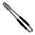 PEGADOR EASY GRILL PARA CHURRASCO EM ACO INOX COM CABO EM PLASTICO A42CM COR PRETO - Imagem 1