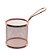 MINI CESTA REDONDA PARA ALIMENTOS EM ACO INOX D8,5XA9CM COR ROSE - Imagem 1