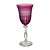 TACA VINHO TINTO ANGELA LAPIDADA CRISTAL ECOLOGIC 250ML 21CM - Imagem 1
