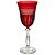 TACA VINHO TINTO ANGELA LAPIDADA CRISTAL ECOLOGIC 250ML 21CM - Imagem 1