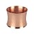 JG 6 ANEIS GUARDANAPOS MARTELADO ACO INOX 6X6CM COBRE - Imagem 1