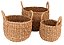 JG 3 CESTAS EM FIBRA NATURAL 30X23/25X20/20X17CM - Imagem 1