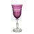TACA AGUA ANGELA LAPIDADA CRISTAL ECOLOGIC 350ML 22CM VIOLET - Imagem 1