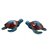 JG 2 PECAS TARTARUGAS CERAMICA 17,5X16,8X7,4/16,2X14,5X7,6CM - Imagem 1