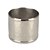 JG 6 ANEIS GUARDANAPOS MARTELADO ACO INOX 6X6CM PRATA - Imagem 1