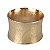 JG 6 ANEIS GUARDANAPOS MARTELADO ACO INOX 6X6CM COBRE - Imagem 1