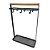 SUPORTE TALHERES XICARAS FERRO MADEIRA 26X10X41CM PRETO - Imagem 1