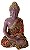ESTATUA DECORATIVA BUDA EM RESINA 7X5X11.5CM LOTUS - Imagem 1