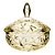 POTICHE PINWHEEL EM CRISTAL ECOLOGICO D13,5XA15CM COR AMBAR - Imagem 1