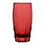 JG 6 COPOS ALTOS DUNCAN EM VIDRO 400ML A14CM COR VERMELHA - Imagem 1