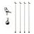 CJ MISTURADORES DRINK BIRD 4 PECAS ACO INOX 10X2X22CM PRATA - Imagem 1