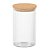 PORTA MANTIMENTO VIDRO BOROSSILICATO TAMPA BAMBU 1L 10X17X10 - Imagem 1