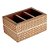 PORTA CONTROLE REMOTO MADEIRA TRELICA 19X12X10 COR MARROM - Imagem 1