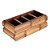 PORTA CONTROLE REMOTO MADEIRA BAMBOO 24X12X9 COR MARROM - Imagem 1