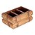 PORTA CONTROLE REMOTO MADEIRA BAMBOO 19X12X10 COR MARROM - Imagem 1