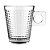 JOGO DE 6 XICARAS SQUARE COFFEE TIME EM VIDRO 80ML - Imagem 1