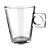 JOGO DE 6 XICARAS PLAIN COFFEE TIME EM VIDRO 80ML - Imagem 1