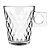 JOGO DE 6 XICARAS DIAMOND COFFEE TIME EM VIDRO 80ML - Imagem 1