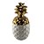 ABACAXI TERRA EM PORCELANA D8,5XA17CM COR OURO - Imagem 1