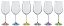 JG 6 TAÇAS VINHO TINTO RAINBOW CRISTAL ECOLÓGICO 550ML - Imagem 1
